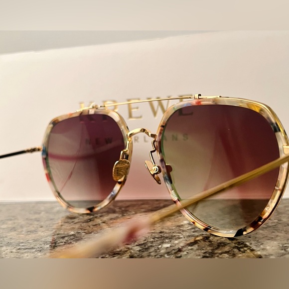 KREWE Sunglasses - BAKER - 18K Titanium + Gelato Mirrored - Picture 6 of 10